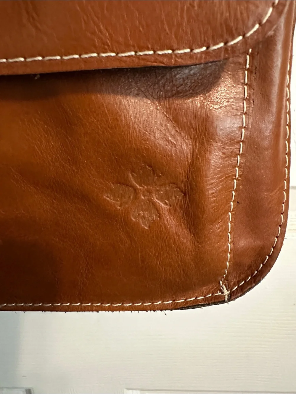 Patricia Nash Cognac Brown Leather Crossbody Bag - Picture 2 of 12
